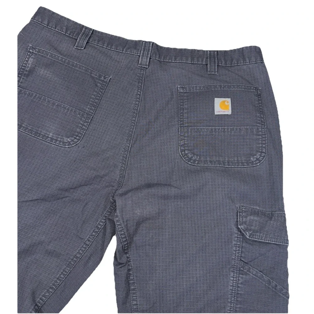 Carhartt Pants Mens‎ Size 40x34 Gray Force Cargo Relaxed Fit Ripstop BN4200-M